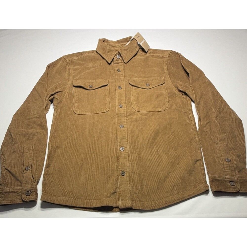 Patagonia Corduroy Shirt Mens Small Coriander Brown Organic Cotton 42445 NWT New